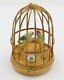 Limoges Peint Main Artoria Parrots In Bird Cage (#1005) Pill Trinket Box