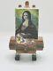 Limoges Peint Main France Mona Lisa Painting Trinket