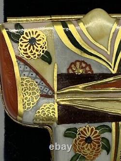 Limoges Peint Main Hand Painted Kimono Trinket Box With Sandals