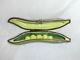 Limoges Peint Main Pea Pod With 5 Peas Hinged Trinket Box With Bee Clasp Rare