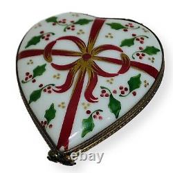 Limoges Peint Main RARE #10 of 150 LIMITED France Give Your Heart Away WHITE