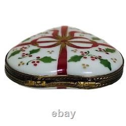 Limoges Peint Main RARE #10 of 150 LIMITED France Give Your Heart Away WHITE