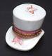 Limoges Peint Main Rare Magic Top Hat With Rabbit Inside Trinket Box