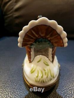 Limoges Peint Main Thanksgiving Turkey Trinket Box