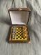 Limoges Peint Main Trinket Box Chess Board With Magnetic Chess Set