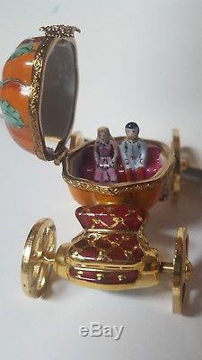 Limoges Peint Main miniature trinket box Cinderella