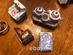 Limoges Petit Main Trinket Box LOT of 103, retired exclusives, early 90s
