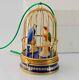 Limoges Porcelain Bird Cage Christmas Ornament Hinged Box
