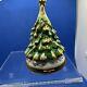 Limoges Porcelain Hand Painted Christmas Tree Trinket Box