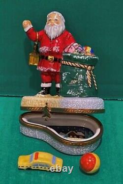 Limoges RAP Santa w Toy Sack Trinket Box