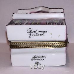 Limoges ROCHARD Peint Main DOLL HOUSE Vintage Rare Trinket Box