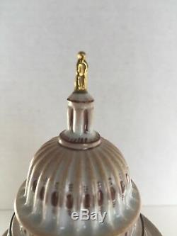 Limoges Rochard Box US CAPITOL DOME Peint main France Vintage NOS