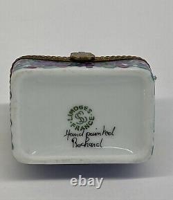 Limoges Rochard Floral Chest Porcelain Trinket Box