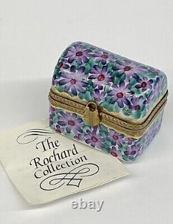 Limoges Rochard Floral Chest Porcelain Trinket Box