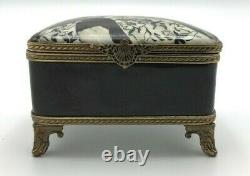 Limoges Rochard Studio Collection Footed Lady Trinket Box Numbered & Signed RARE