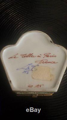 Limoges Tallec Paris France Hand Painted&signed Porcelain Trinket Box