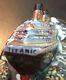Limoges Titanic Sinking Peint Main Porcelain Trinket Box Signed By Artist Lj