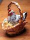 Limoges Trinket Box Basket Hen With Chicks And Easter Eggs Rare