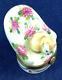Limoges Trinket Box Cat In Chair Chamart. 2 Diameter Good Condition