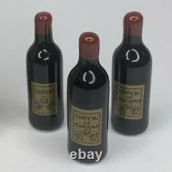 Limoges Trinket Box Cuvee 2000 Wine Barrel Rochard Petit Main 3 Bottles Inside