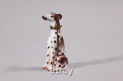 Limoges Trinket Box. Delightful Whippet in Perfect Condition