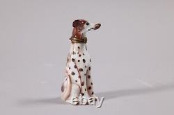 Limoges Trinket Box. Delightful Whippet in Perfect Condition