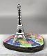 Limoges Trinket Box Eiffel Tower Map Of Paris France Hand Painted New 439