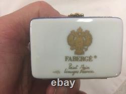 Limoges Trinket Box Elephant Faberge Box Limoges Peint Main