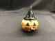 Limoges Trinket Box Halloween Pumpkin With Witch Hat 7/500 Peint Main Oervailles