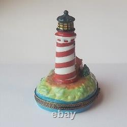 Limoges Trinket Box Lighthouse And Cottage