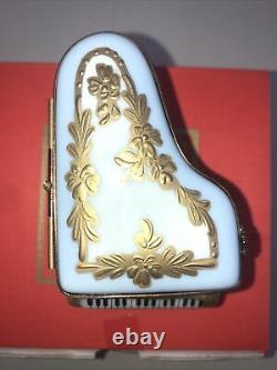 Limoges Trinket Box Peint Main France Jacques #143/500 Grand Piano Limited