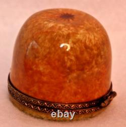 Limoges Trinket Box Peint Main France Kiwi Fruit