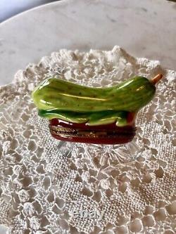 Limoges Trinket Box Pickle Authentic Rare Find