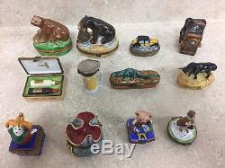 Limoges Trinket Boxes Collection From Around The World 12 Pieces