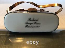 Limoges Trinket Boxes Rochard Opera Case with Glasses
