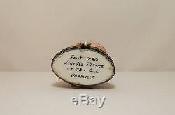 Limoges Trinket/Hat Pin Box, Hand Painted by Chanille, Signed & Numbered