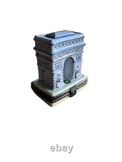 Limoges Trinket Pill Box Arc de Triomphe