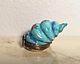 Limoges Turquoise Snail Escargot Peint Main Rare Vintage France Trinket Box