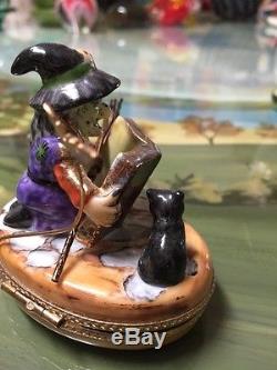 Limoges Witch Trinket Box, Signed And Numbered 4/750