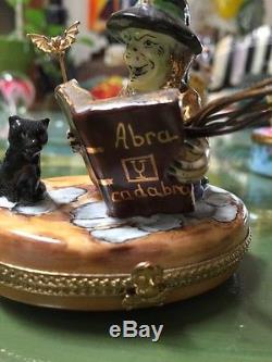 Limoges Witch Trinket Box, Signed And Numbered 4/750