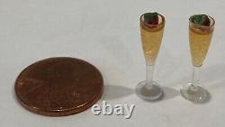 Limoges by Chanille Hinged Porcelain Wedding Cake Box with Mini Champagne Flutes