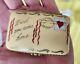 Limoges France Trinket Box. Wish You Were Here Letter