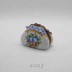 Limoges france trinket box handbag purse