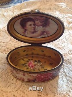 Limoges from France Rochard Limited Edition Floral Porcelain Trinket Box