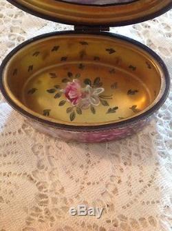 Limoges from France Rochard Limited Edition Floral Porcelain Trinket Box