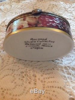 Limoges from France Rochard Limited Edition Floral Porcelain Trinket Box