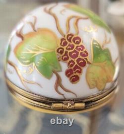 Limoges hand painted trinket box cheese platter