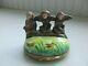 Limoges Three Monkeys Trinket Box