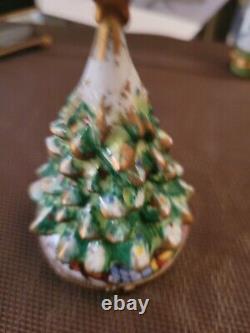 Limoges trinket box peint main Christmas Tree