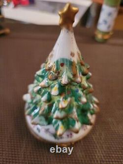 Limoges trinket box peint main Christmas Tree